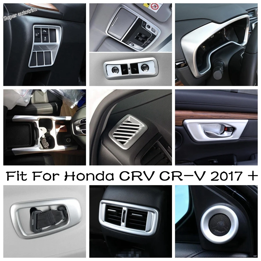 

Rear Door Stereo Speaker Sound Loudspeaker Ring / Cup / Safety Belt Cover Trim Matte Accessories For Honda CRV CR-V 2017 - 2020