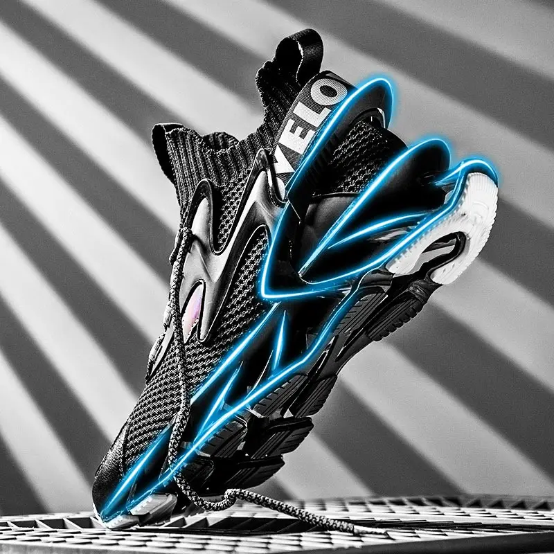 

Большие размеры, противоскользящие спортивные носки для улицы, кроссовки, мужская спортивная обувь, мужская спортивная обувь, черная трико...