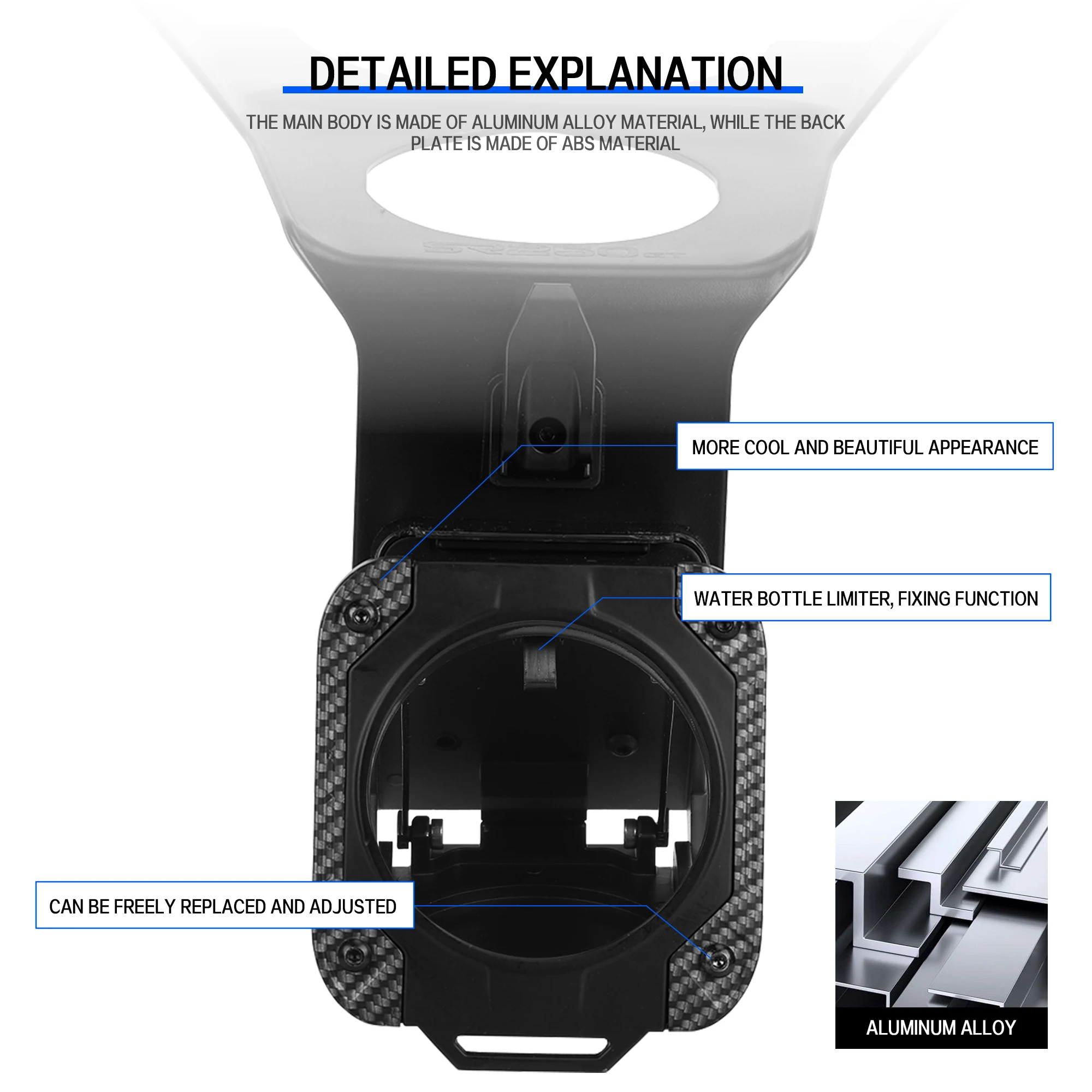 Фото Для мотоцикла Loncin VOGE SR3 ADV 2024-2026: Специальный кронштейн с подставкой для стакана/кружки, держатель для напитков/воды. №3