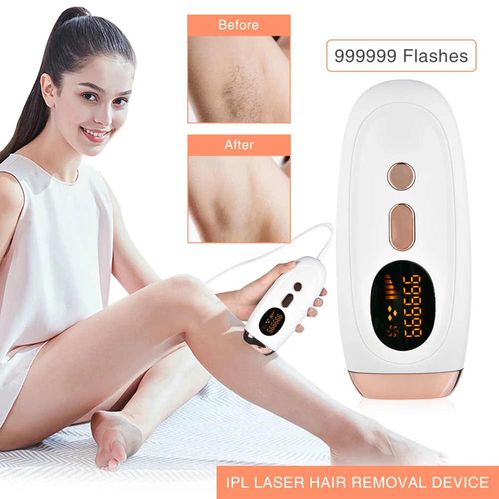 

999999 Flashes Laser Epilator Hair Removal Permanent Electric Painless Photoepilator Bikini Facial Body Hair Remover Tools Gifts
