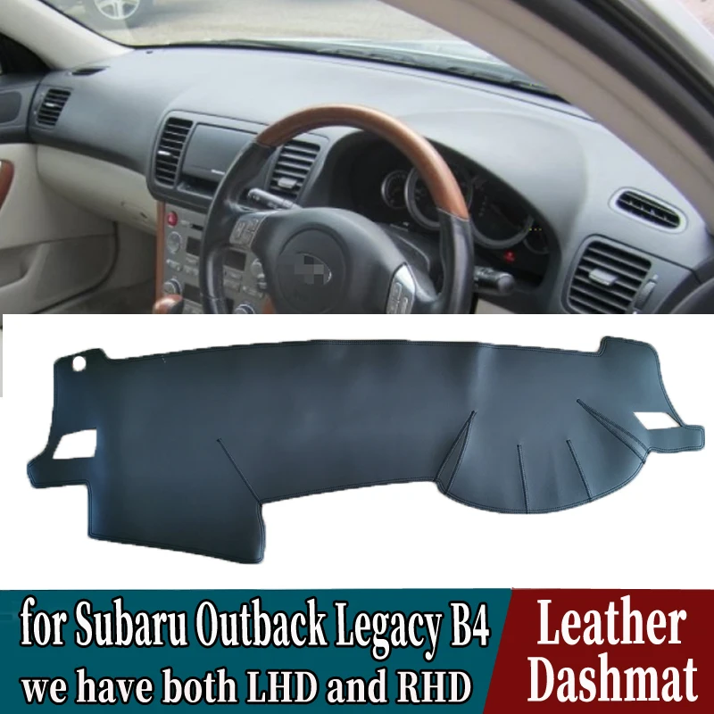 PU Leather Dashmat Dashboard Cover Mat Carpet Car-Styling accessories for Subaru Outback Legacy B4 2003 2004 2005 2006 2009 RHD