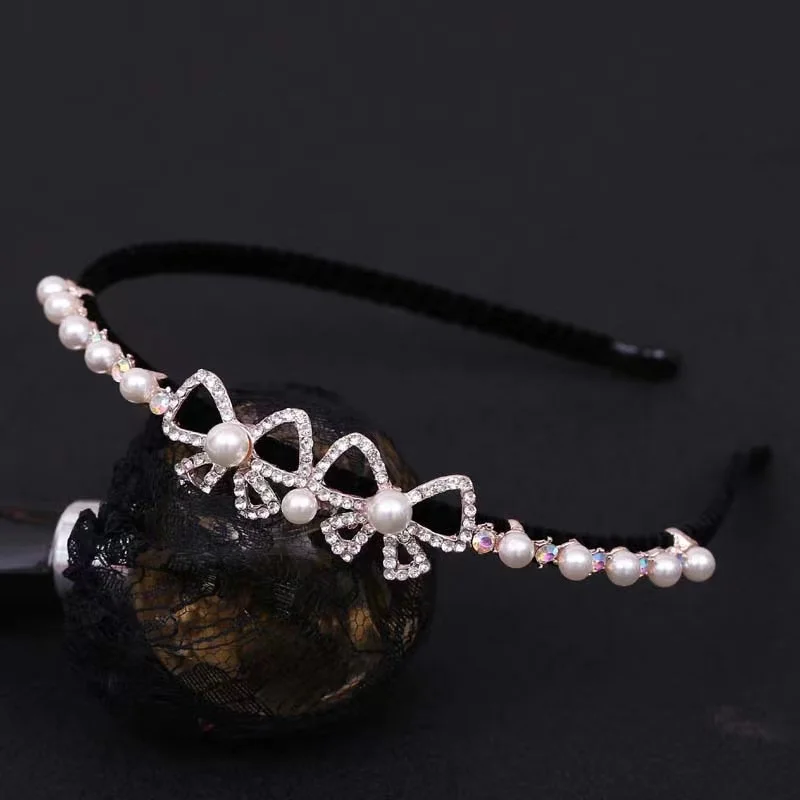 

Wholesale Gem Crystal Headbands For Women Girl Rhinestone Diamond Butterfly Hair Accessories Flower Girls Hairbands