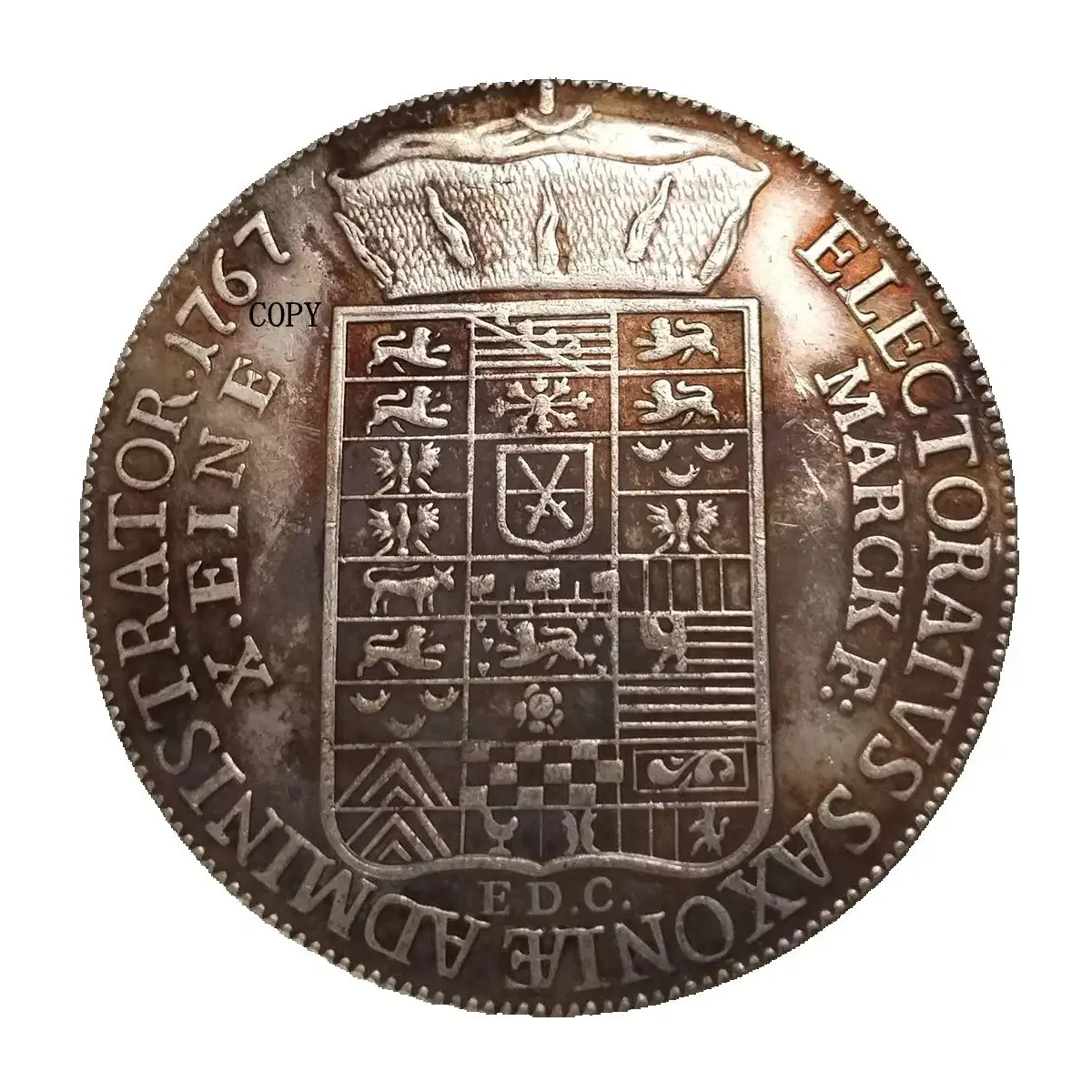 

Посеребренная декоративная монета Германия 1797