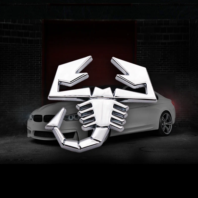 

Металлическая 3d-наклейка на заднюю крышку автомобиля Fiat Abarth Audi Renault