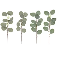 hot 1 pieces eucalyptus leaves fake grass christmas decorations vases for home wedding decorative flowers wreaths artificial pla