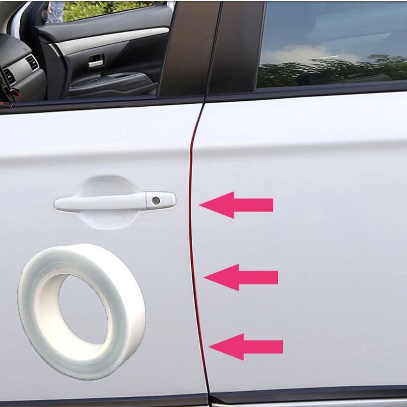 

Прозрачная защитная пленка для дверей автомобиля, 1,5 см * 5 м