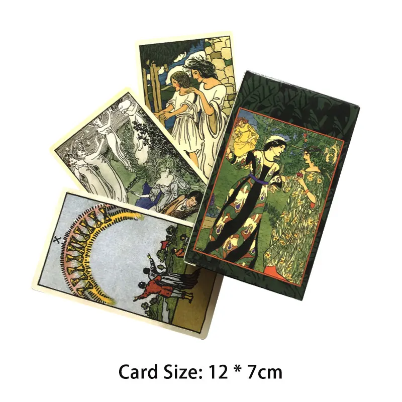 

New English Tarot Card Fate Divination Family Party Paper Cards Game Tarot And Brochure Guide 12 * 7cm Tarot