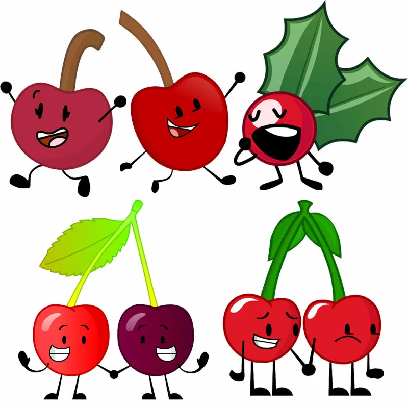 

[object Object] Patches on Clothes Battle for Dream Island Iron-on Transfers for Clothing Cherry Stickers Thermoadhesive Patch