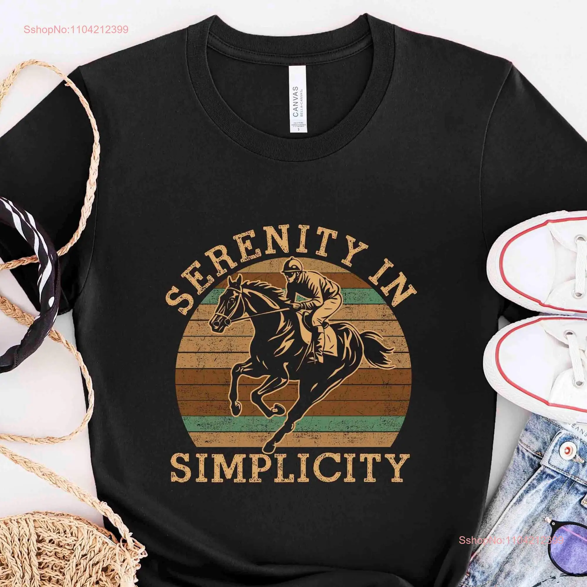 Футболка с изображением лошади Serenity In Simplicity Lover Rider Owner Trainer Who Loves Horses HOR191F01