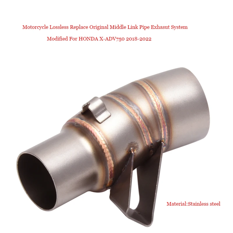 

Motorcycle Lossless Replace Original Middle Link Pipe Stainless System Modified For HONDA X-ADV750 2018 2019 2020 2021 2022