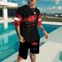 new mens short sleeve t shirts shorts sets summer print tops suits oversized street sportswear male fashion tracksuit clothes
