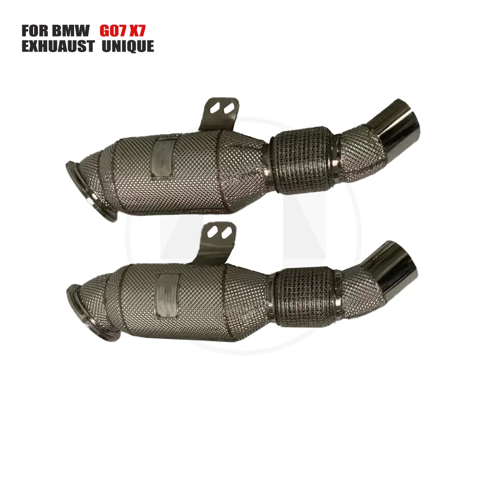 

UNIQUE Exhaust System High Flow Performance Downpipe for BMW G07 X7 3.0T 2020 With Catalytic Converter Header