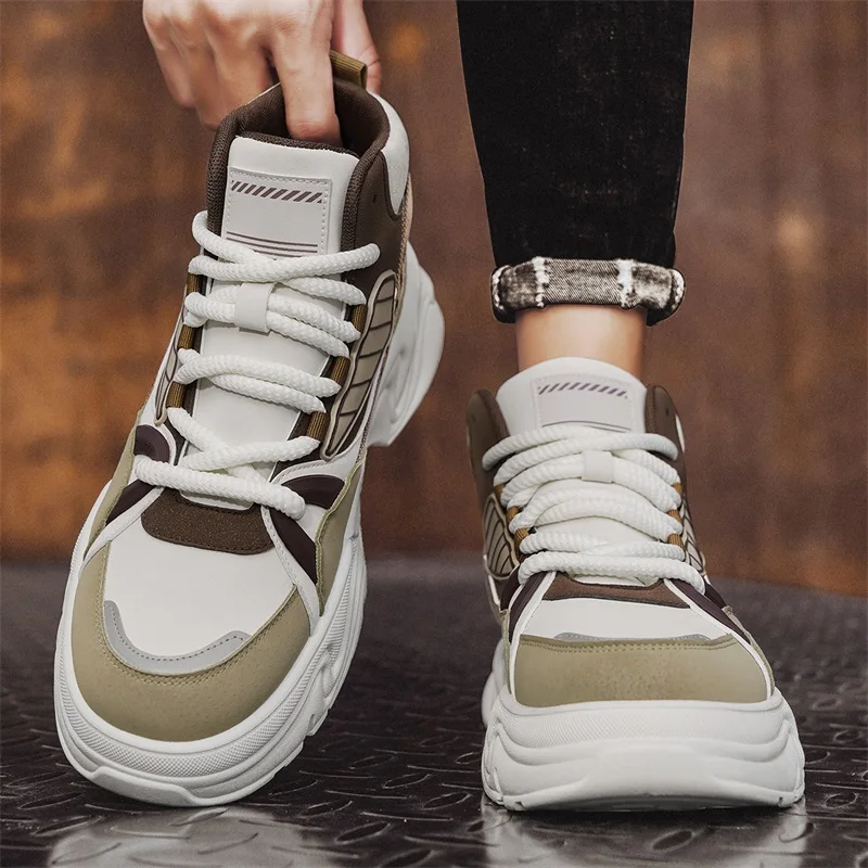 Кроссовки мужские кожаные