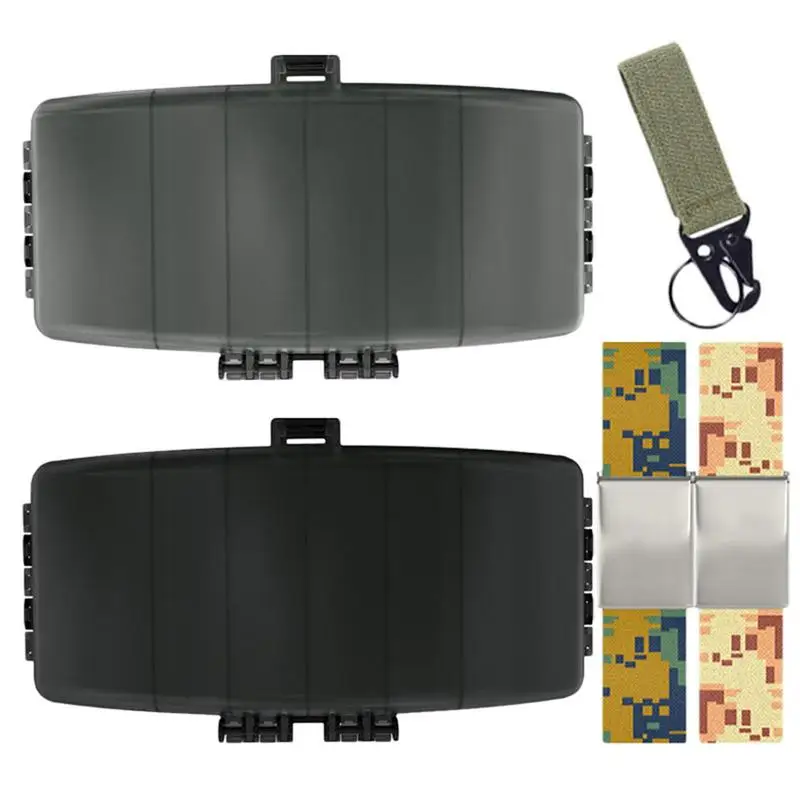 

Многофункциональная поясная коробка для рыболовных приманок, портативная Водонепроницаемая пластиковая коробка-органайзер для рыболовны...