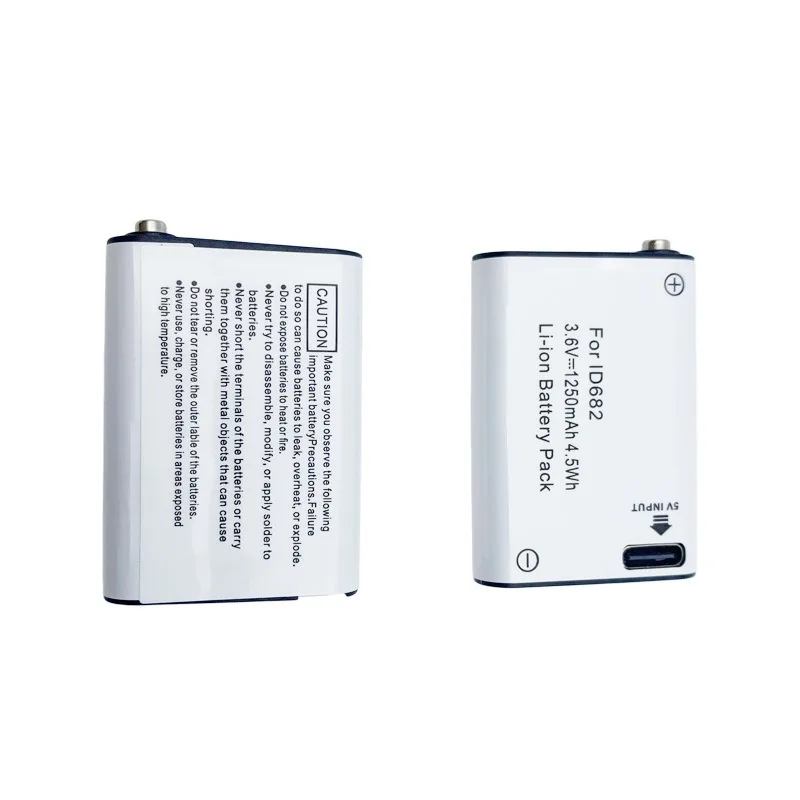 Фото Новая аккумуляторная батарея 3.6V 1250mAh с зарядкой Type-C для налобного фонаря ID682, 1250mAh для Petzl Actik Core E99ACA DL-PZ682 №3