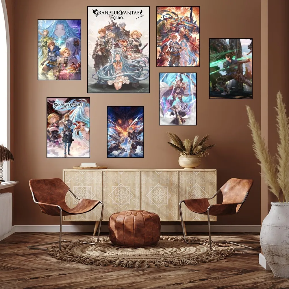G-Granblue Fantasy Relink игровой плакат печать настенная живопись спальня гостиная