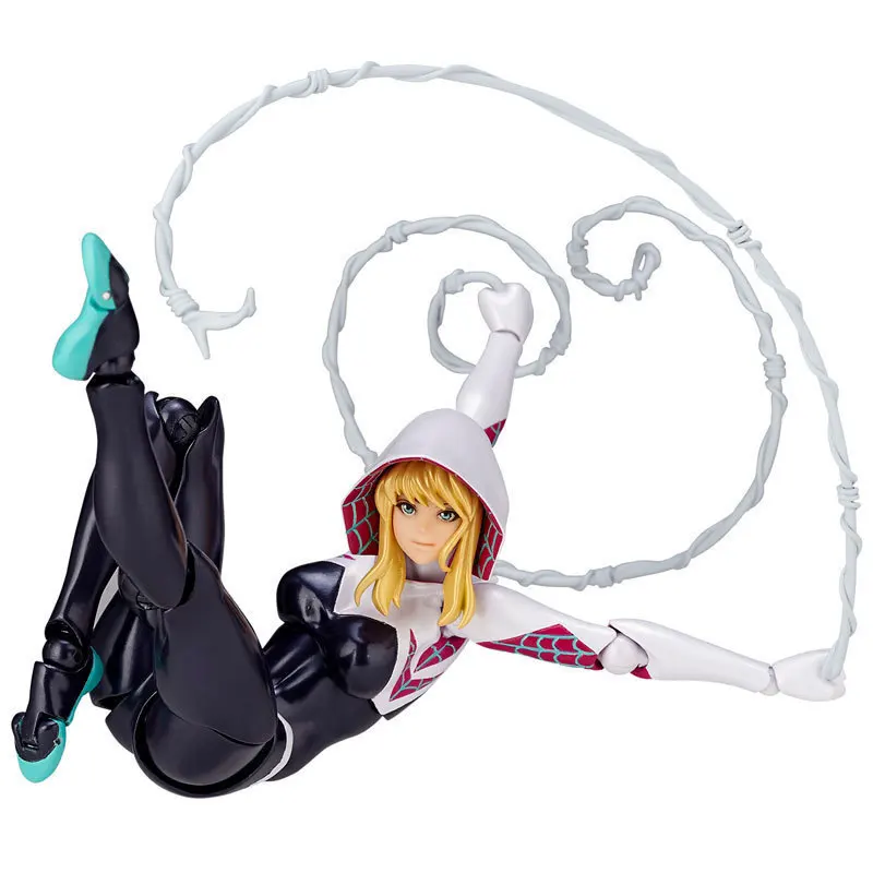 

Disney Spider-Man Spider-Gwen Peter Parker Movable Joint Model Marvel Avengers Ultimate Figure Garage Kit Ornaments Toys Gift