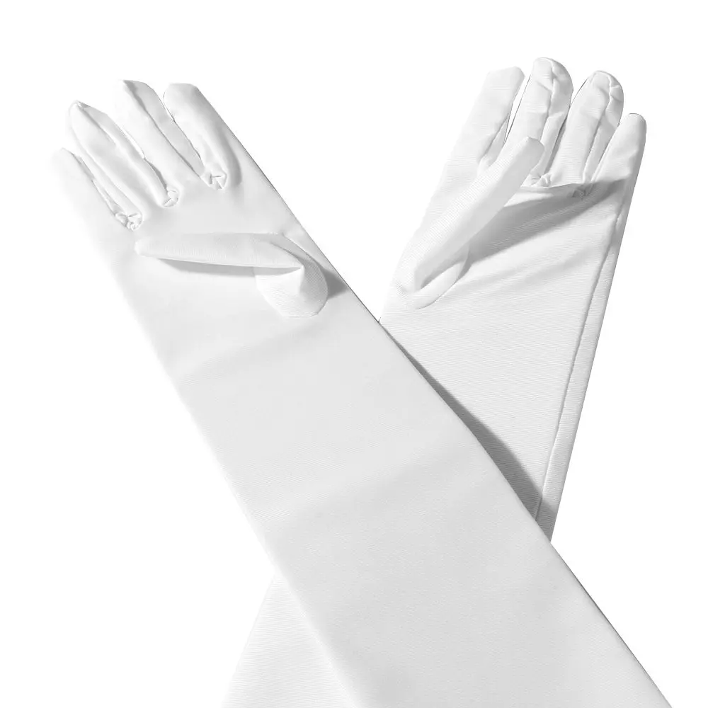 

Women Wedding Bridal Evening Party Prom Costume Satin Gloves Long