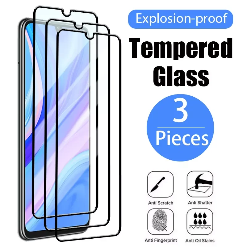 

3Pcs Protective Glass On For Huawei P20 Pro P10 Lite Plus Screen Protector Glass P30 P40 Lite E P Smart 2019 Tempered Glass