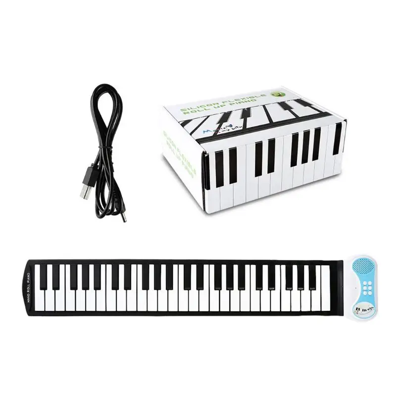 

Портативная электронная клавиатура для пианино, 37 клавиш, гибкая детская клавиатура для пианино