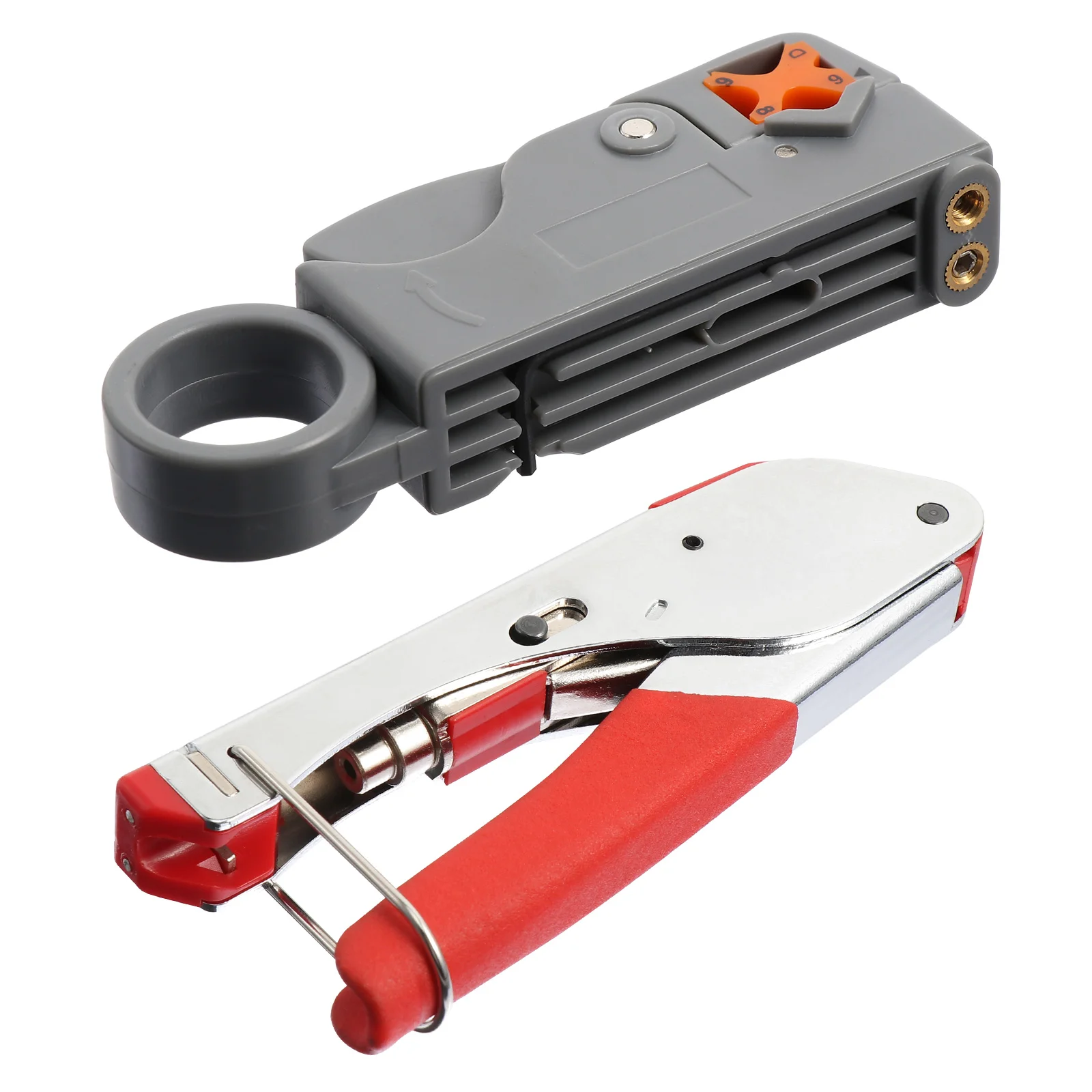 

Cable Coax Wire Tool Coaxial Crimper Stripping Pliers Crimping Stripper Connector Installation Kit Connectors Tools Crimp F