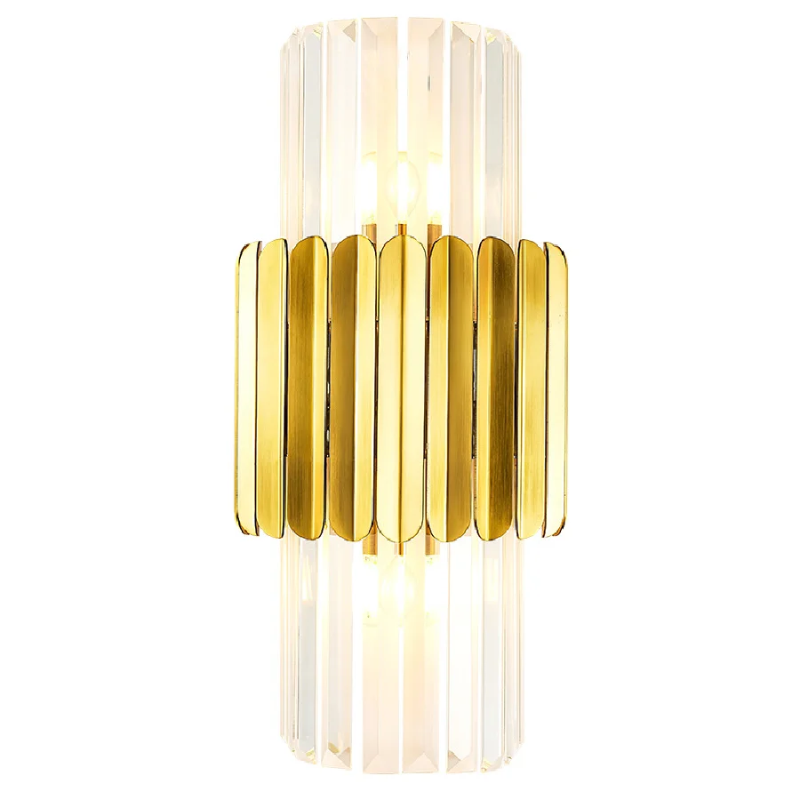 

Современный настенный светильник с золотыми кристаллами, прикроватная лампа для спальни, гостиной, домашнее светодиодный шение, светодиод...