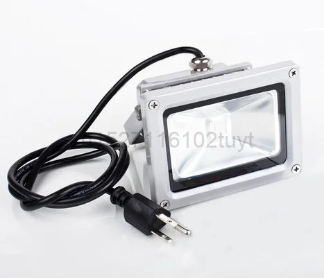 

(10pcs/lot) 10W 20W 30W 50W LED Floodlight RGB AC 85V-265V Flood Light With EU UK Plug Outdoor Floodlights Garden Lighting