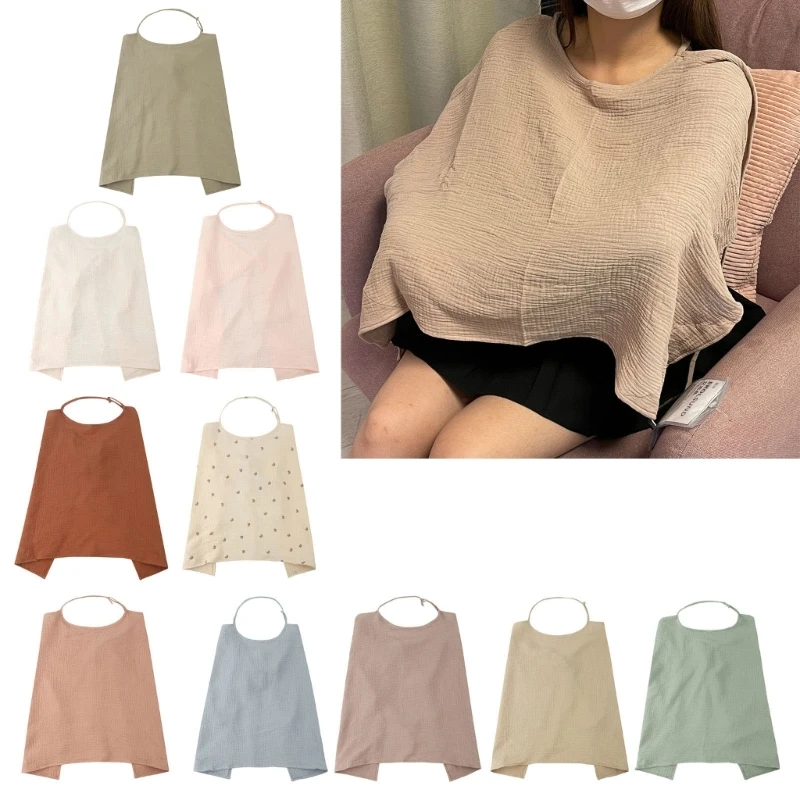 

Breastfeeding Cover Anti-glare Baby Infant Breathable Cotton Muslin Nursing Cloth Nursing Feeding Cover Apron Baby Stuff GXMB