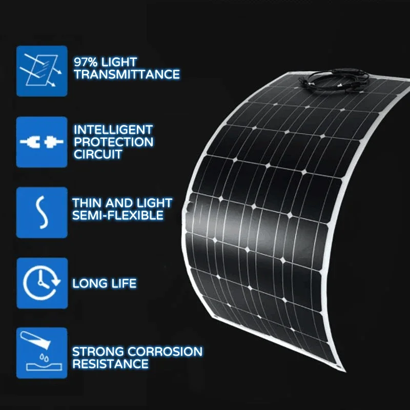 Панель солнечная гибкая 18 в 600 Вт 300 А