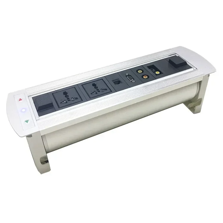 

Meeting Room Conference Table Rotating Power Data Motorized Flip Up Desktop Socket