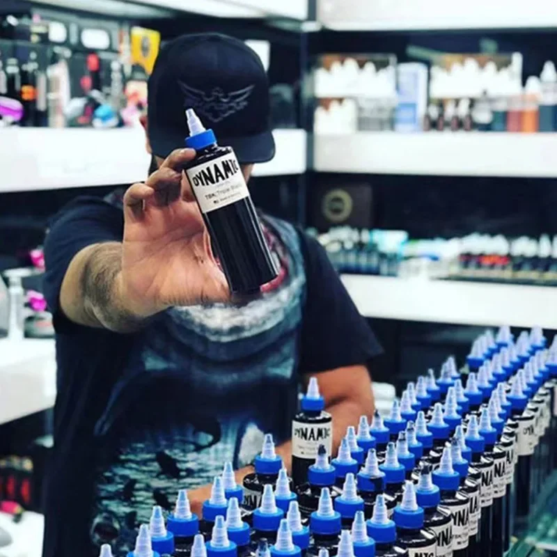 Бренд Dynamic краска для татуировок Triple Black American Original 8oz (240 мл) товары макияжа