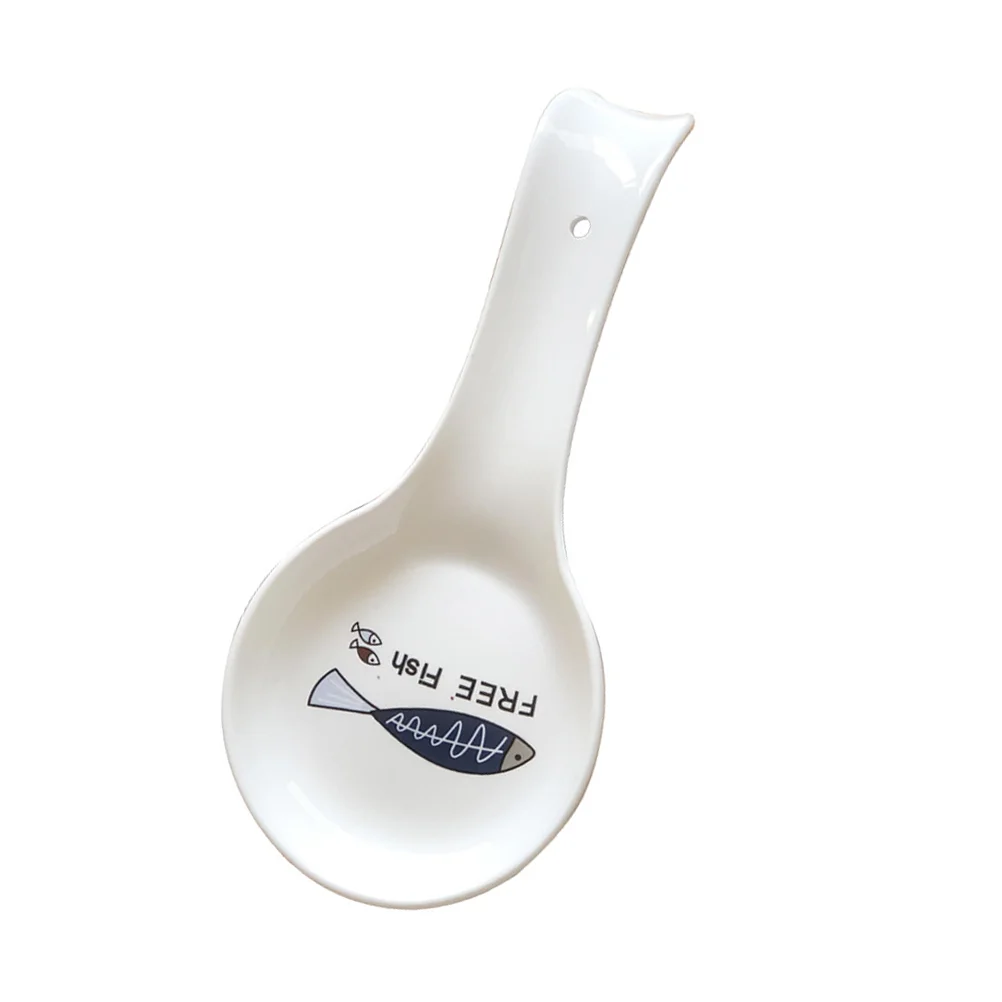 

Spoon Rest Holder Ceramic Stove Ladle Spatula Kitchen Coffee Cooking Utensil Porcelain Rack Stand Storage Rests Desktop