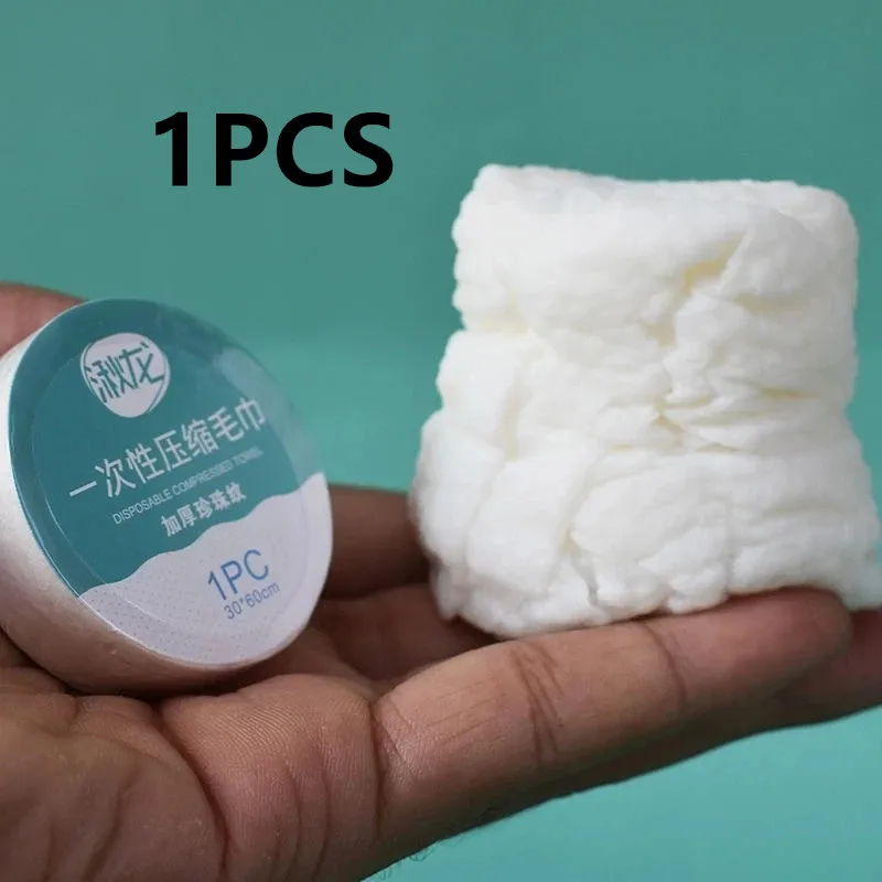 

Набор из 10 сжатых полотенец из хлопка