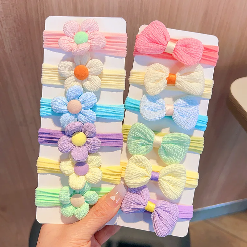 

6 шт./партия, детские украшения для волос с цветком