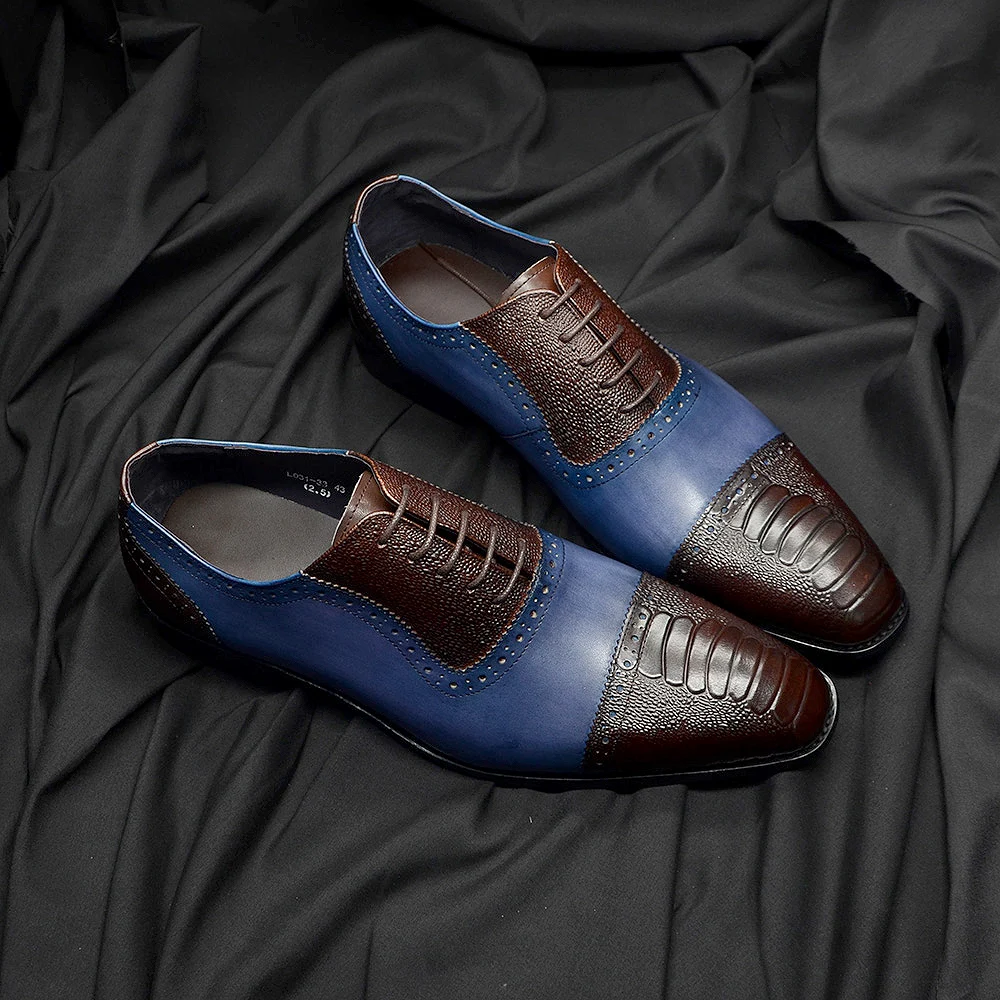 Классические свадебные туфли в европейском стиле для мужчин Натуральная Воловья