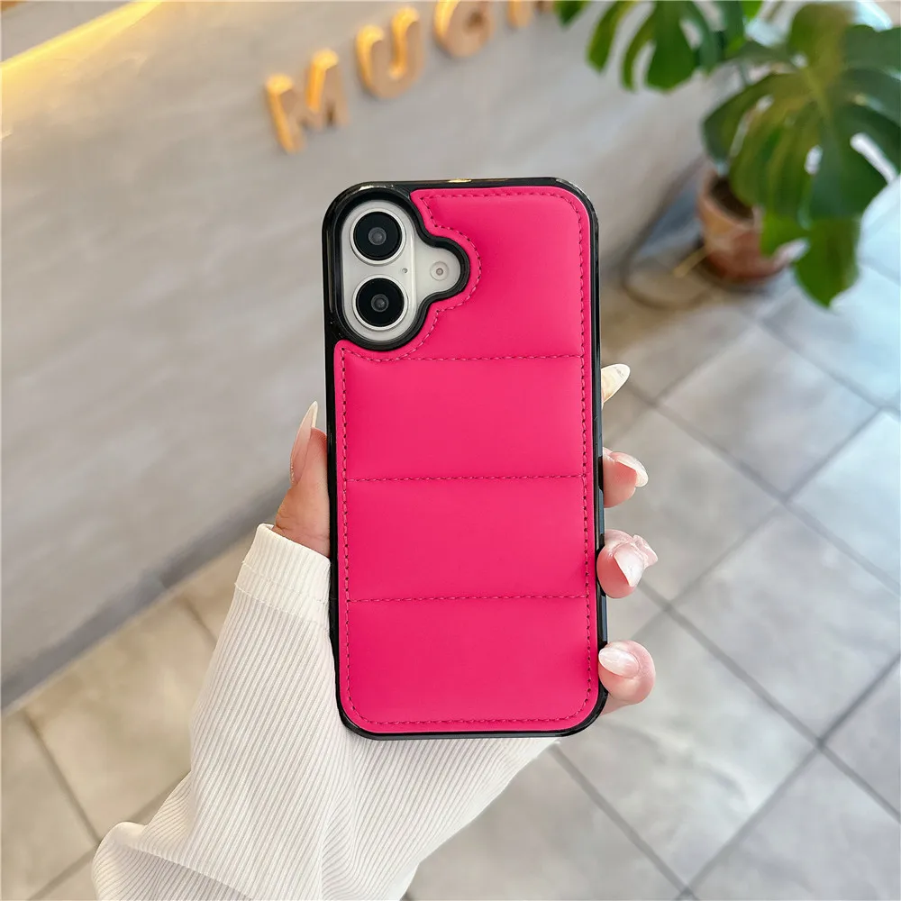 Чехол с подушкой безопасности Liquid Down Jacket для iPhone 16 15 14 плюс 13 12 Mini 11 Pro Max X XR XS