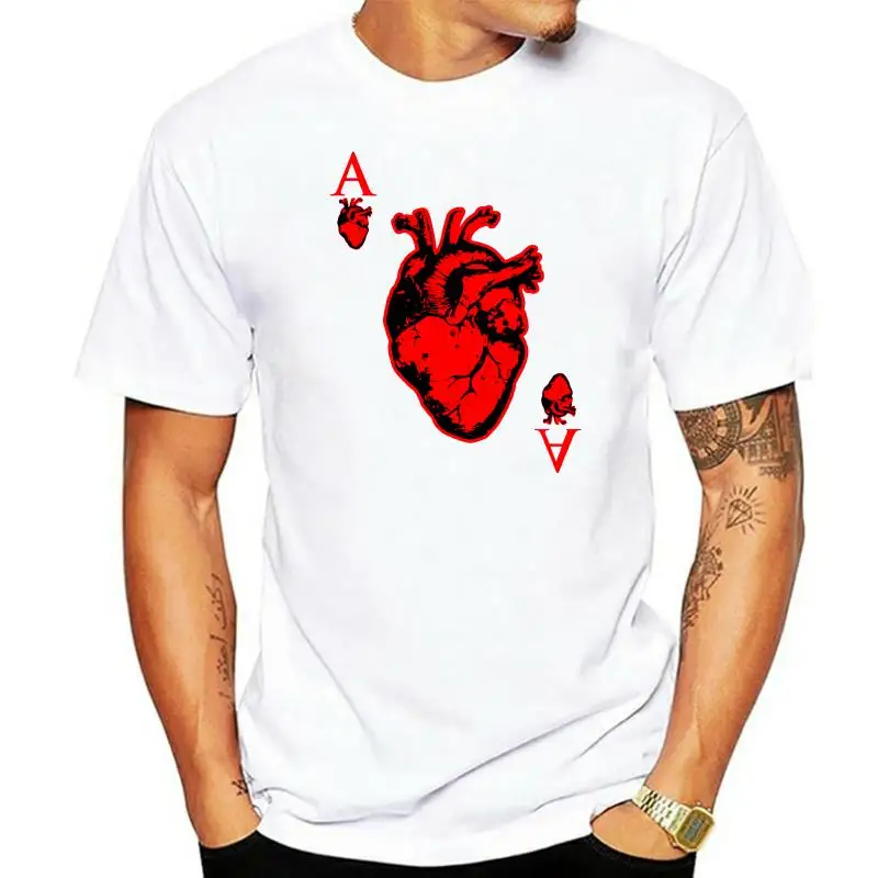 

2022 Summer Hot Sale Men O-Neck T Shirt Ace Of Hearts Cool Hip Casino Card Gambling T Shirt Tshirt Mens Womens Gift