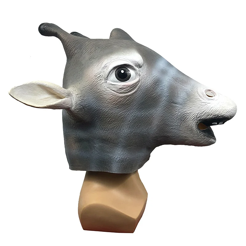 

Free Shipping Latex Animal Head Giraffe Mask Funny Photograph Props Theme Masquerade Cosplay Masks