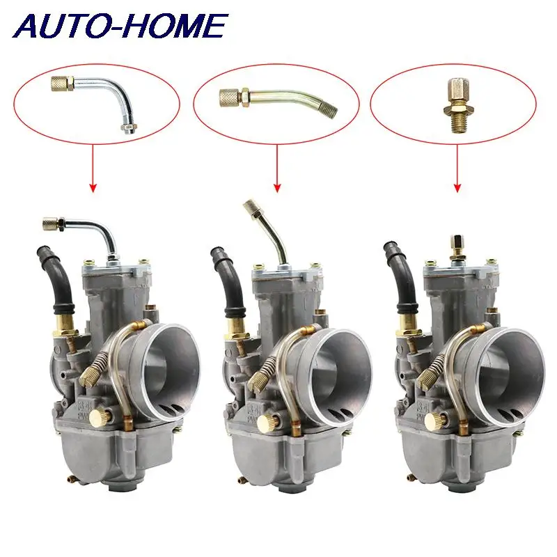 

1Set Motorcycle Carburetor Elbow Pipe Modified Damper Set For PWK 21-42MM For PHBG 17.5 19 21 For Universal PWK PHBG Carburetor