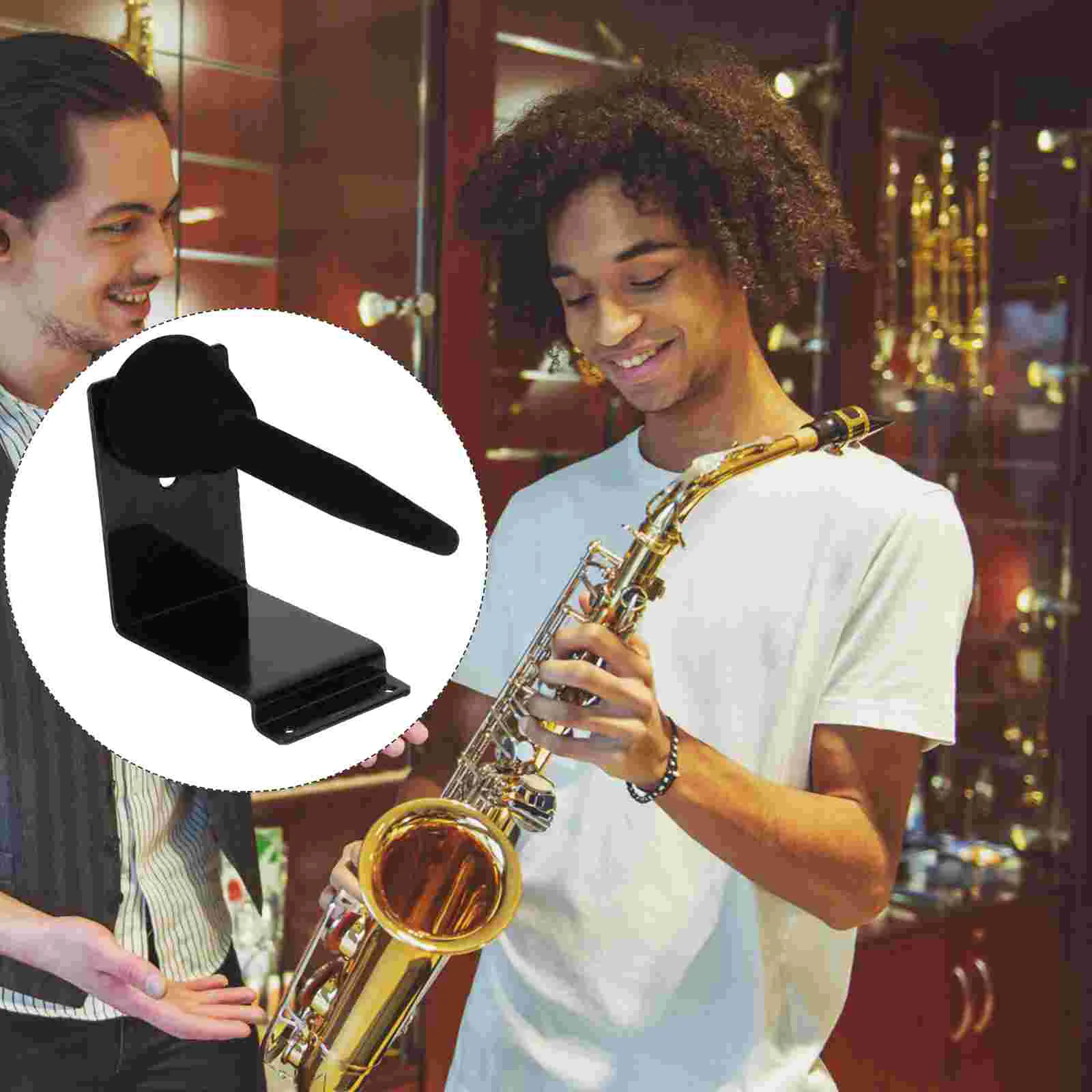 

Saxophone Holder Flute Supplies Storage Bracket Home Wallinstrumentstand Hanger Rack
