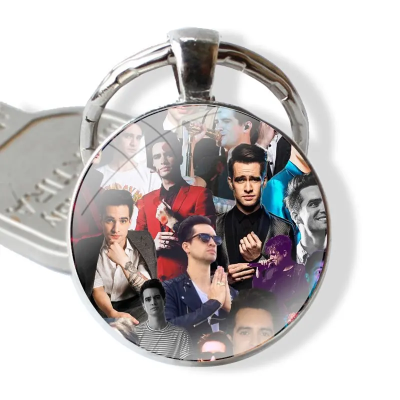 Brendon Urie модный Креативный дизайн подвеска автомобильные брелки ручной работы стеклянный кабошон брелок (art.: 3920c2afa5486) - 3920c2afa5486