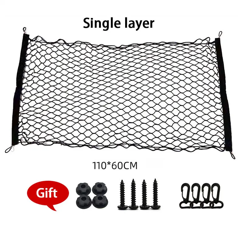 

Сетка для багажника автомобиля, эластичная нейлоновая сетка для задней части багажника, органайзер для хранения багажника, держатель сетки для багажа, автомобильные аксессуары