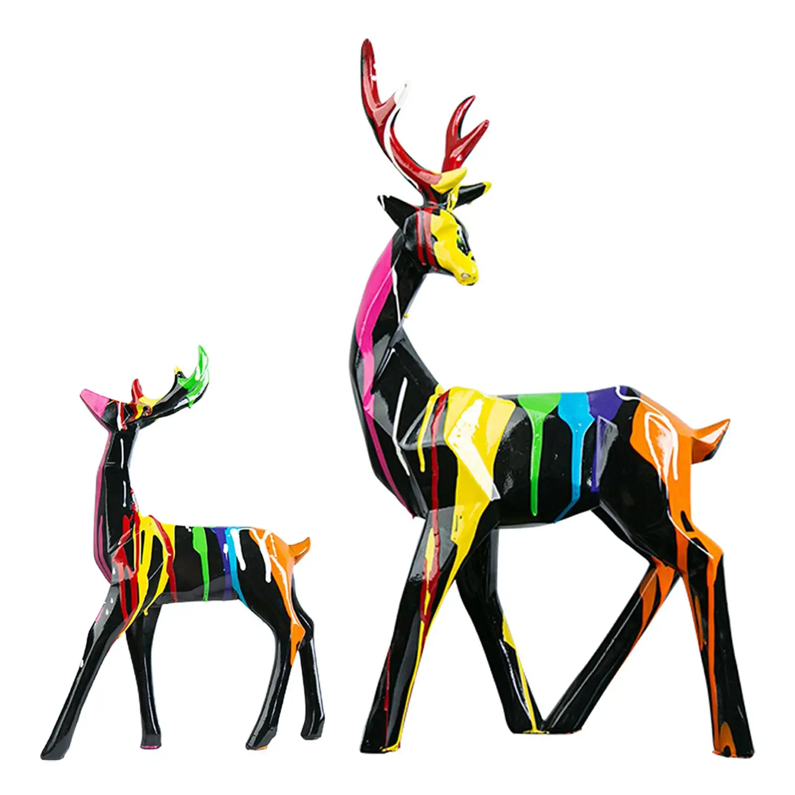 

Deer Statue, Reindeer Figurine, Collection Resin Deer Ornament, Creative Animal
