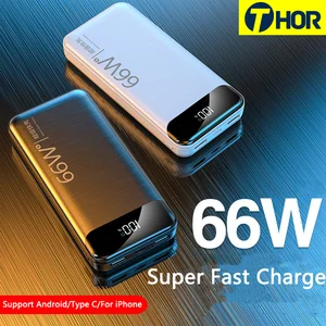 66W Super Fast Charging 80000mAh Power Bank for Huawei P40 Laptop Powerbank Portable External Batter