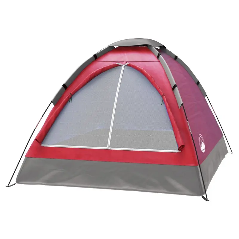 

2 Person Camping Tent with Rain Fly and Carrying Bag, Red