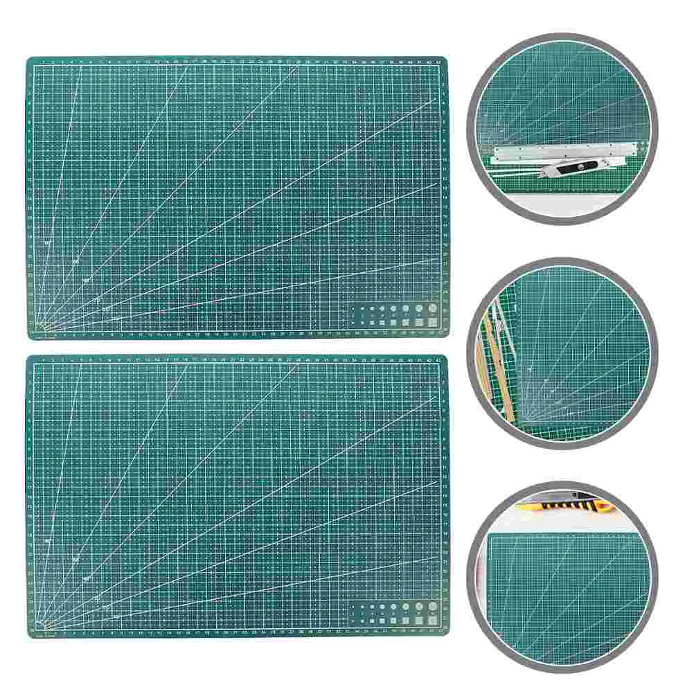 

2 Pcs Quilting Cutting Mat Board Scrapbooking Tools Craft Supplies Small Rotary