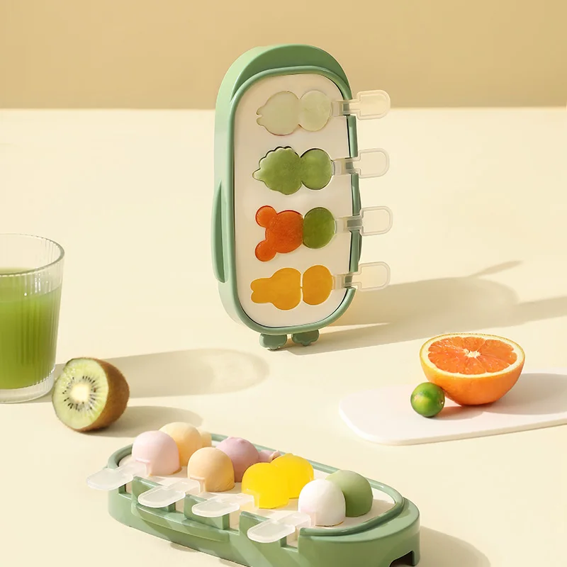 

Youpin Cartoon Popsicle Mold DIY Silicone Ice Cream Mold Summer Kitchen Accessories Home Appliance