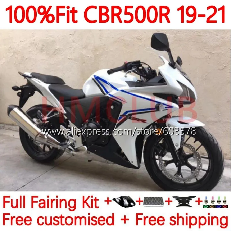 

OEM Корпус для HONDA синий глянцевый CBR 500 CBR500 R 500R RR CC CBR500R 2019 2020 2021 Φ 19 20 21 Инжекционный обтекатель 135No.82