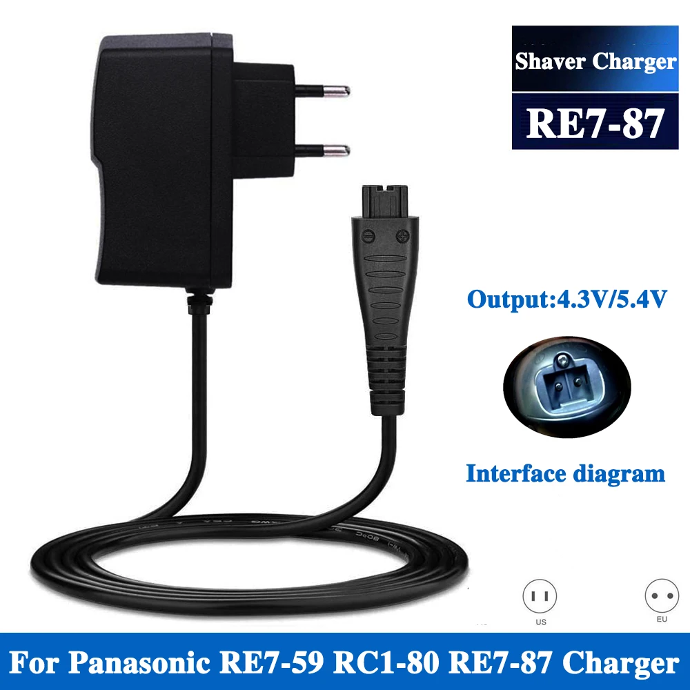

4.8V 5.4V AC Power Adapter for Panasonic ES-LF30 ES-LF50 ES-LF51 ES-LF70 ES-LA10 ES-LA12 ES-LA50 ES-LA52 Shaver Razor Charger