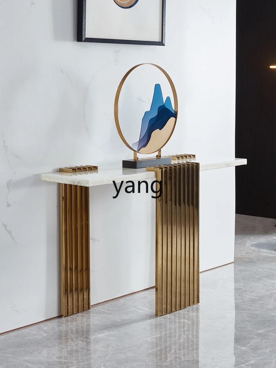 XYY светильник роскошный входной стол на стену мраморный из нержавеющей стали